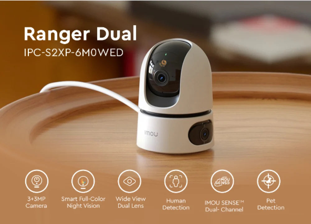 📷 IMOU Ranger Dual 6MP – كاميرا مراقبة داخلية ذكية