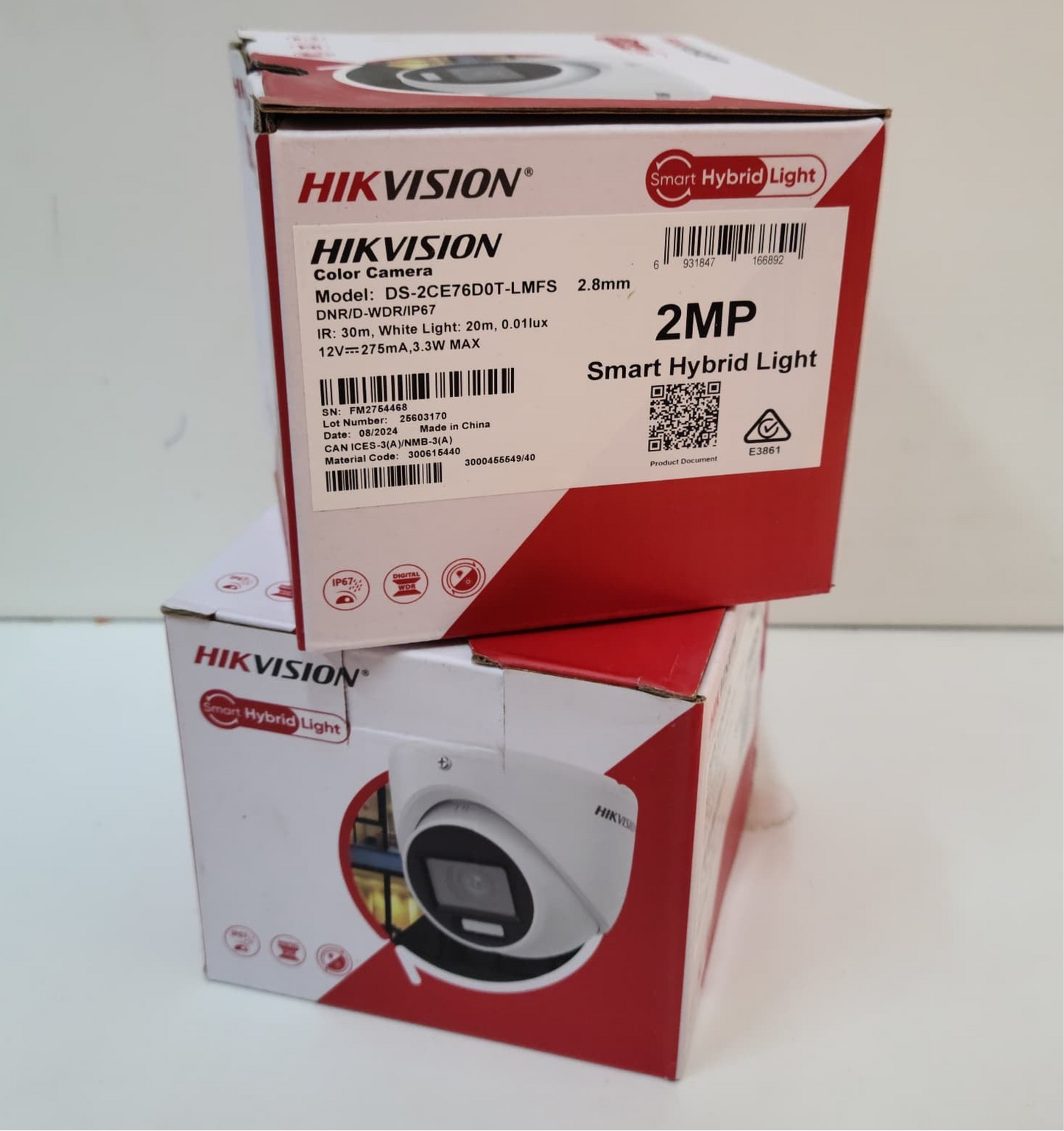 ️ طقم 04 كاميرات مراقبة  HIKVISION – DVR 8CHAINE 3K Turbo HD