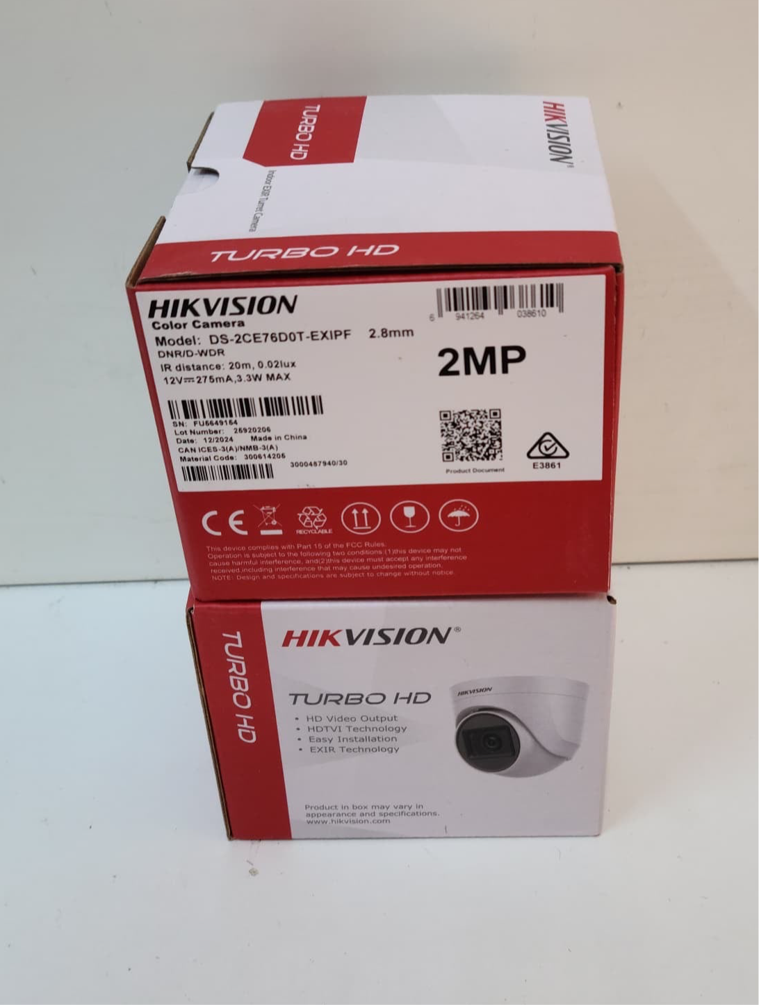 ️ طقم 02 كاميرات مراقبة  HIKVISION – DVR 8CHAINE 3K Turbo HD