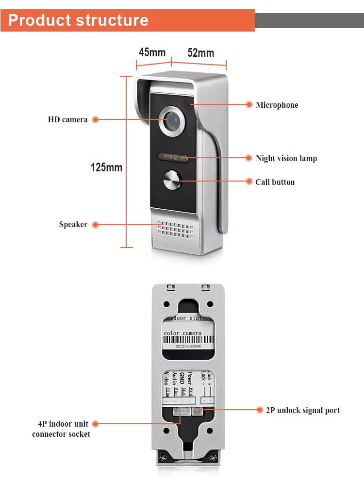 VISIOPHONE MMC  7 POUCES HD