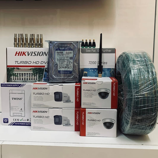 NEW PACK 04 CAMERAS HIKVISION TURBO HD